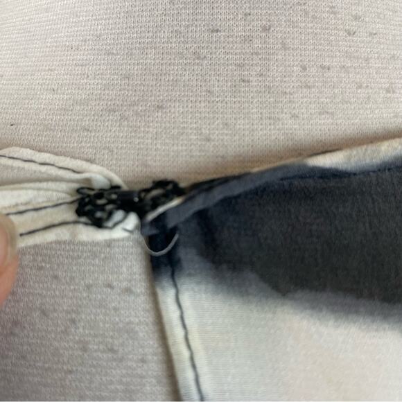 Chico's Brown Black Off White Animal Print  Sheer Kimono S/M - Picture 4 of 11